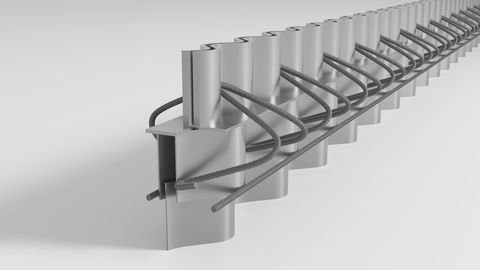 Cosinus Slide® armoured joint for concrete industrial floor